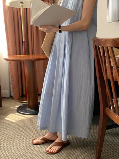 * Plain Pintuck Dress