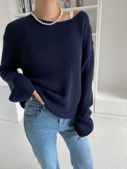 Sweet Boat Neck Knit (~9/5)