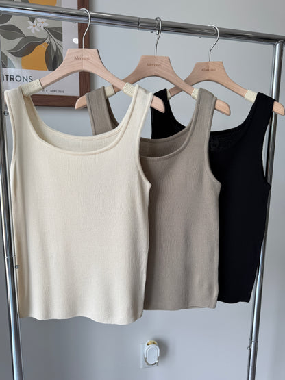 Squar Knit Tank Top - AdoreMeU