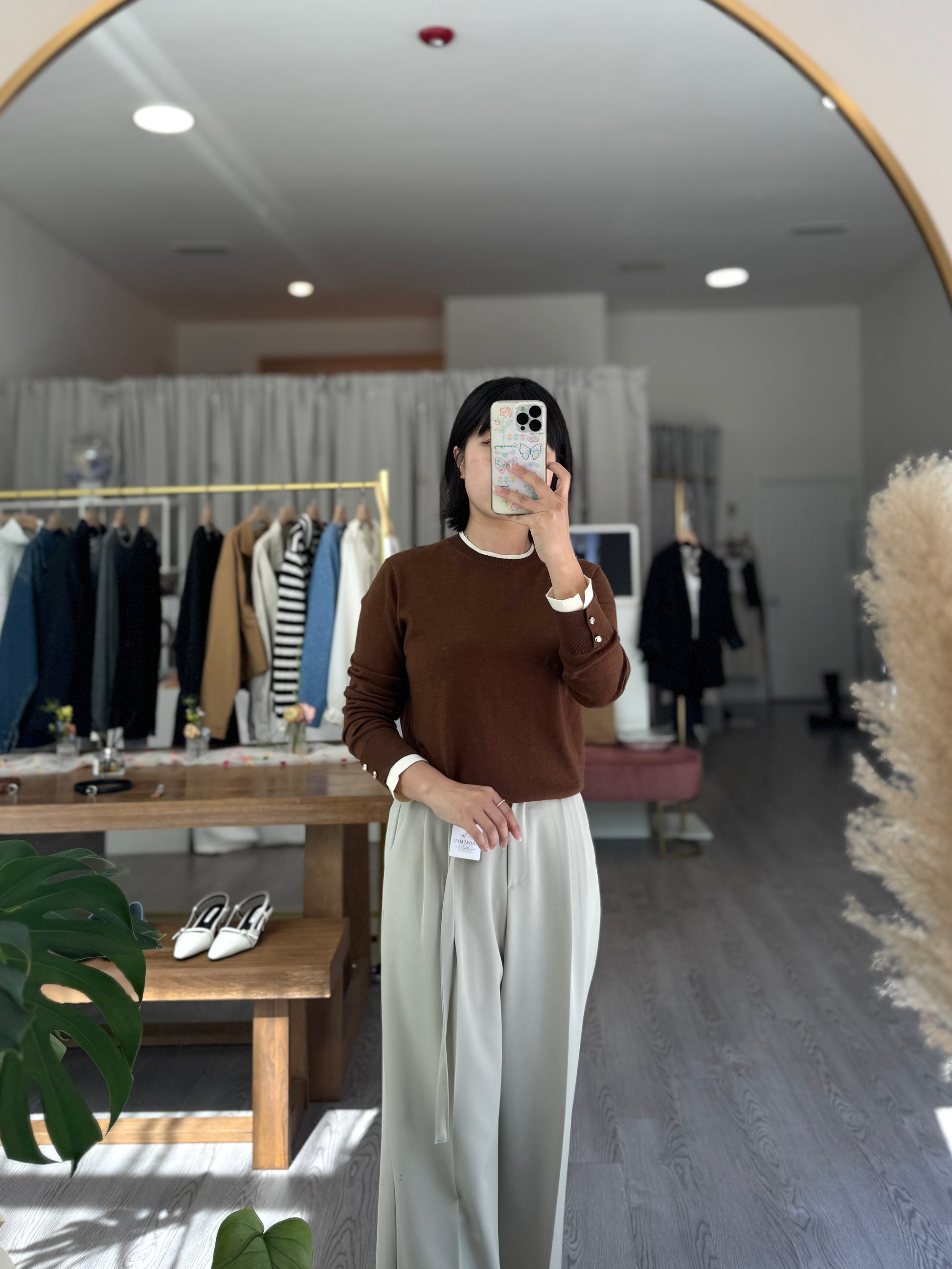 Sleeve Button Knit Top - AdoreMeU