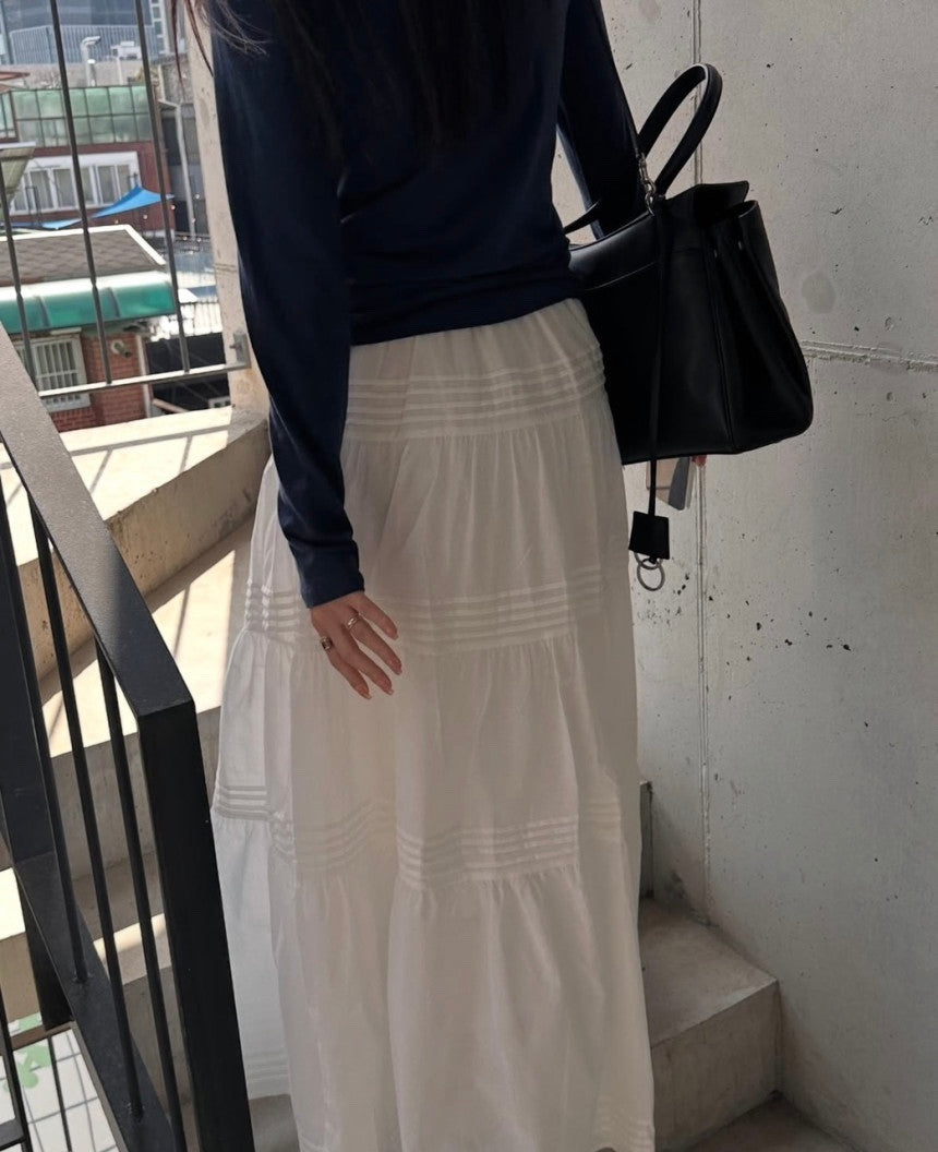 *Tiered Frill Maxi Skirt