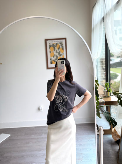 Silket Leopard Print T-shirt - AdoreMeU