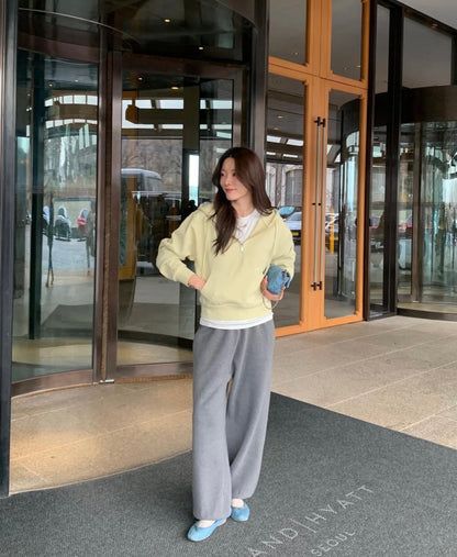 *파스텔 하프 집업 맞춤 제작