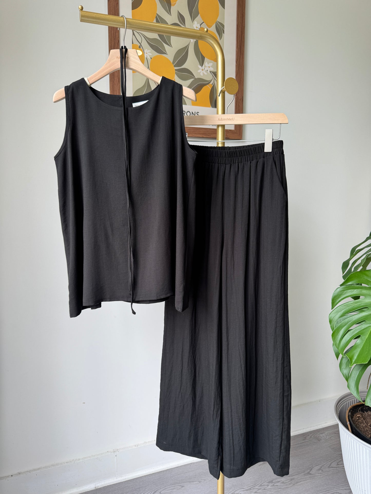 Linen Sleeveless and pants Set(~6/21)