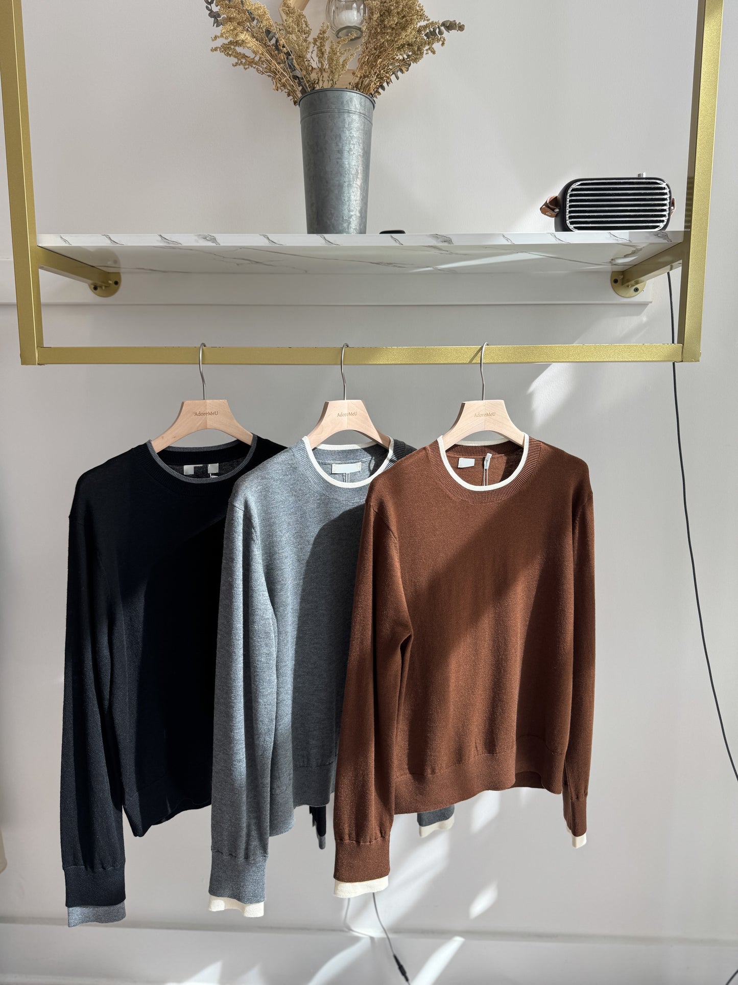 Sleeve Button Knit Top - AdoreMeU