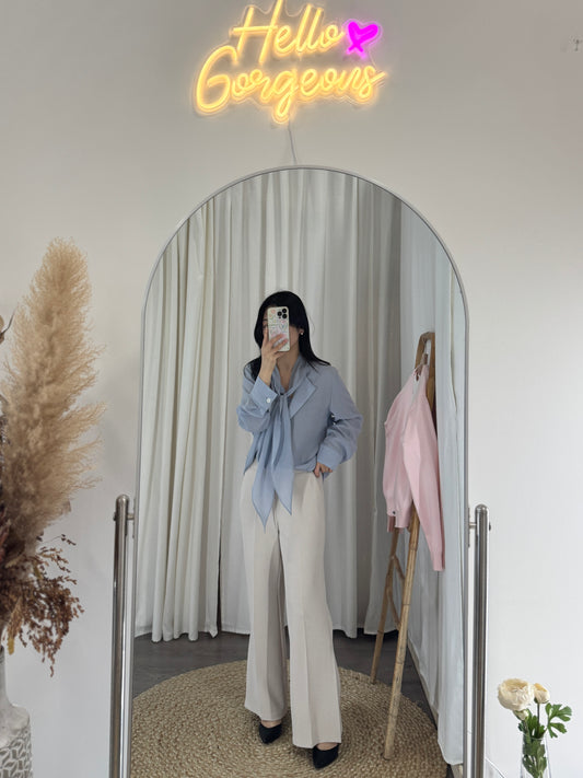 Slit Straight Banding Slacks(~3/10)