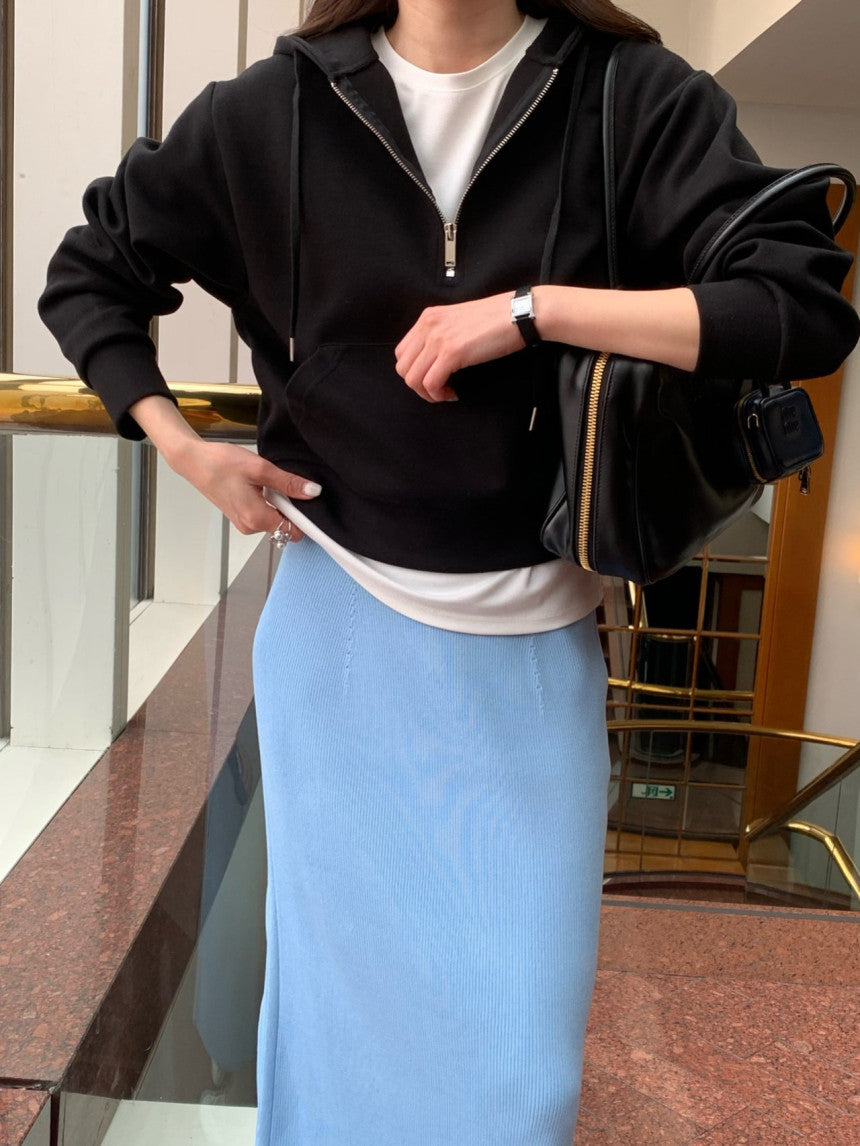 *파스텔 하프 집업 맞춤 제작