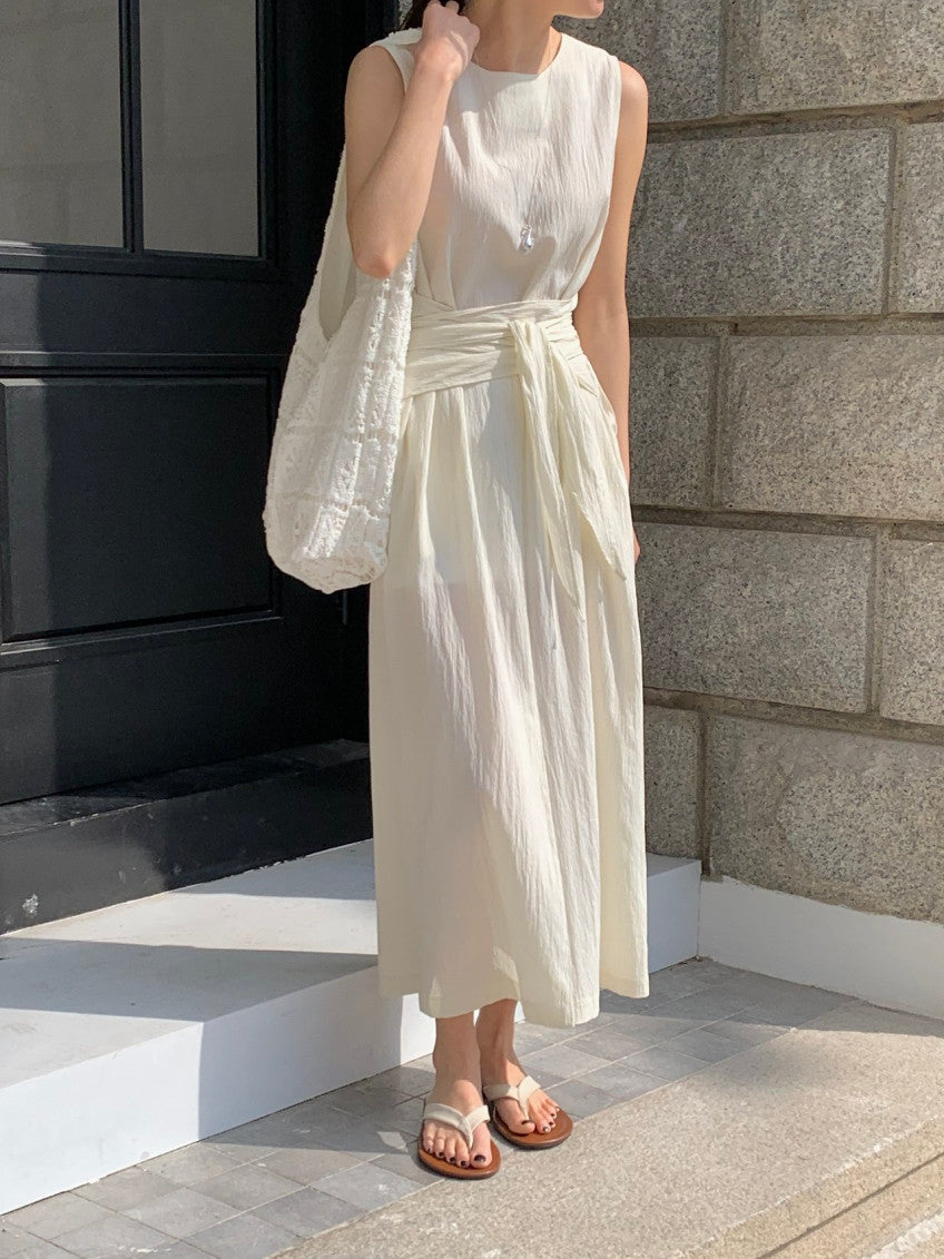* Dove Sleeveless Maxi Dress