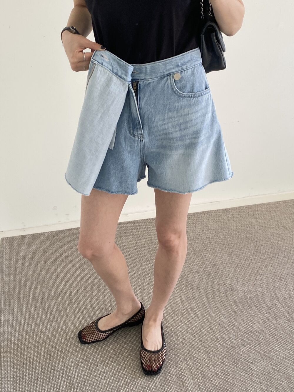 Denim Wrap Skirt