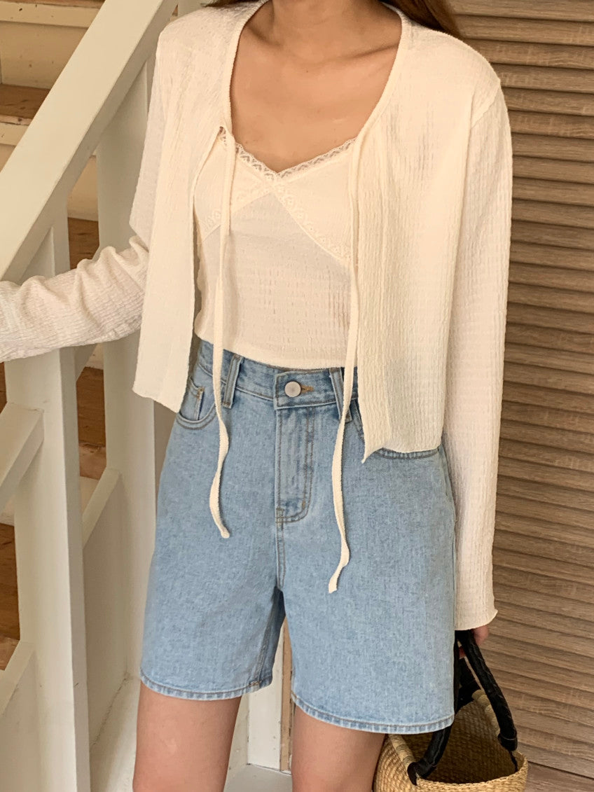 *  Simple Denim Shorts