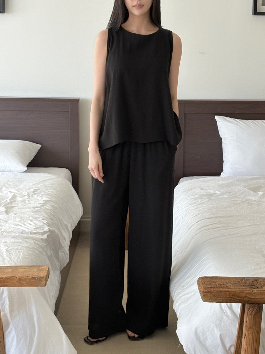 Linen Sleeveless and pants Set(~6/21)