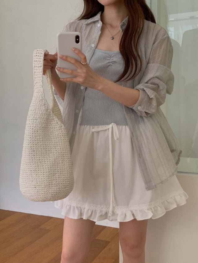 * Eyelet Lace Shirt