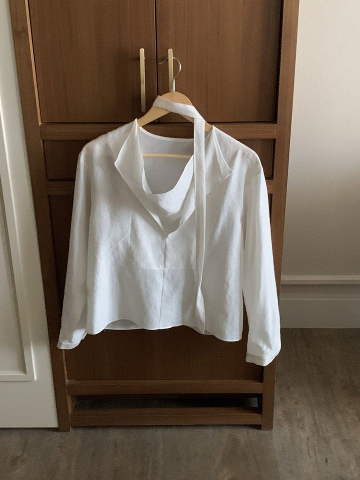 * Draped Belt Blouse