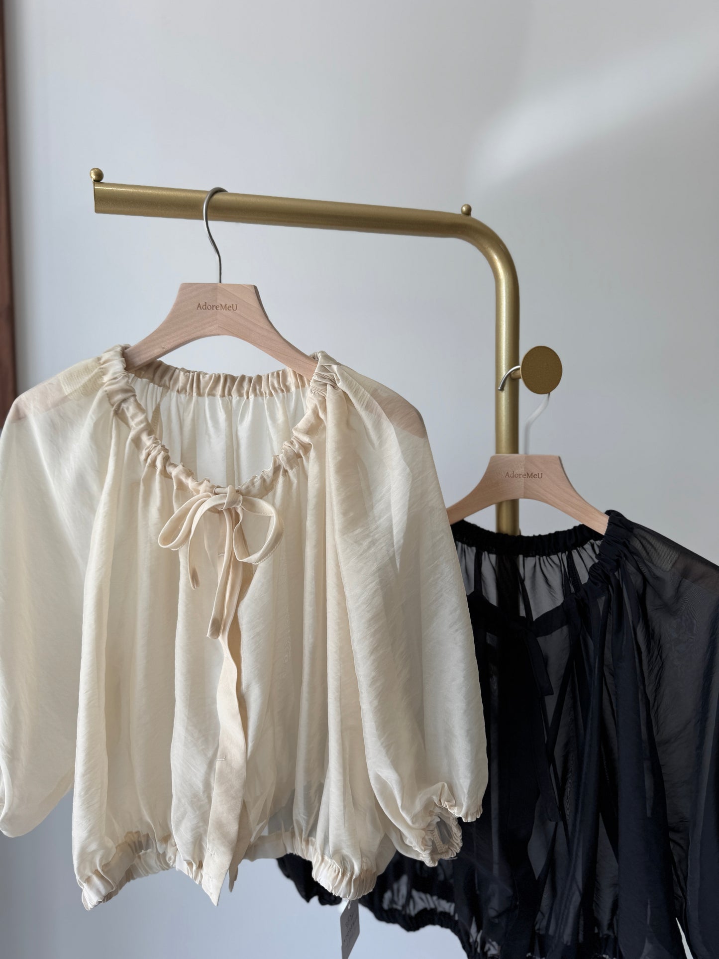 Organza Shirring Blouse