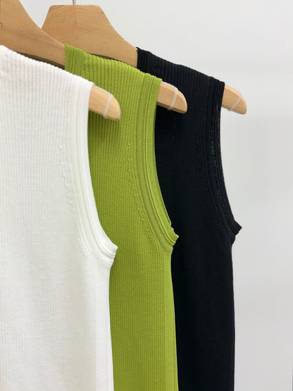 Sand U Neck Knit Tanktop(~7/29)