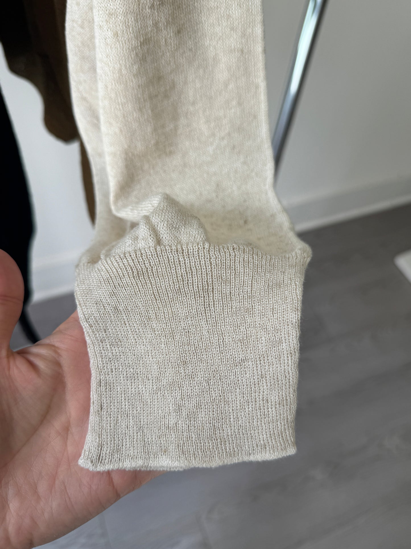 Linen Whole garment Cardigan(~9/8)