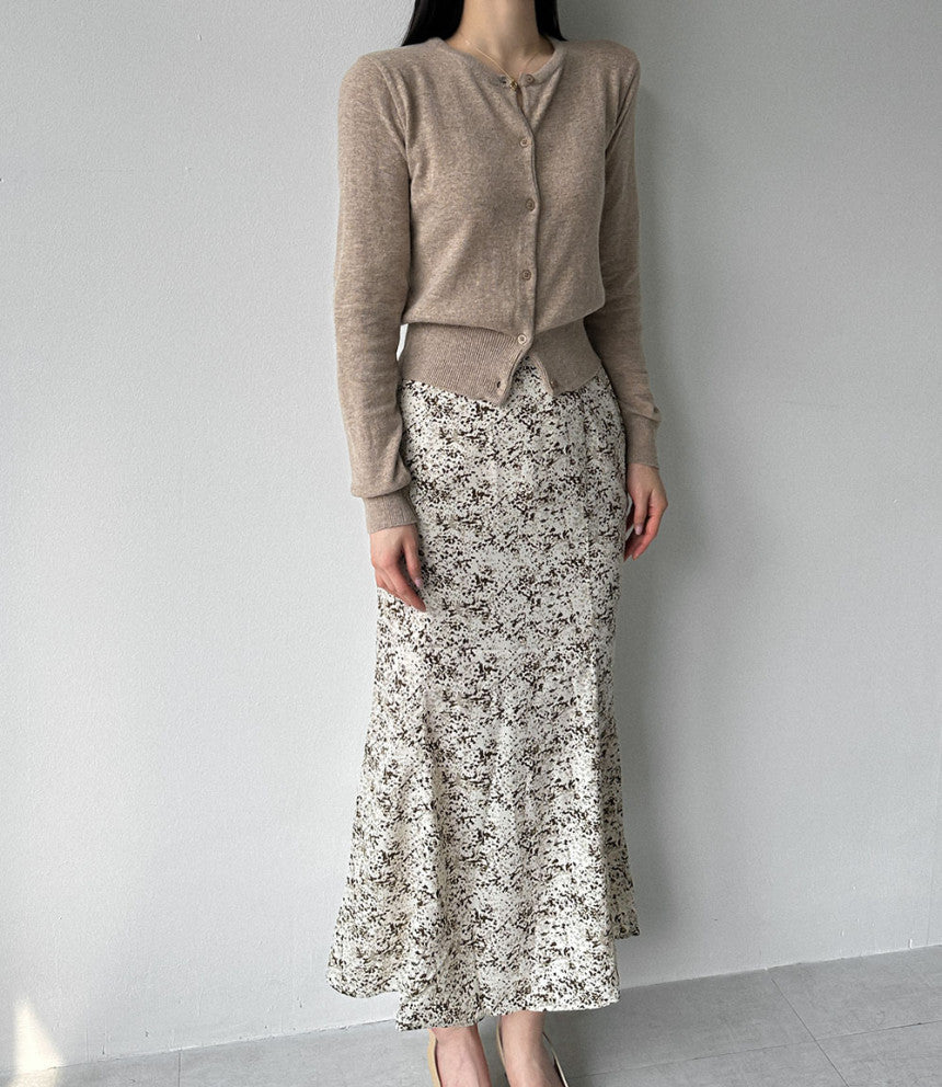 *Atreo Polka Dot Back-Banding Mermaid Skirt