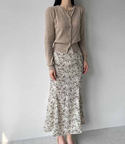 *Atreo Polka Dot Back-Banding Mermaid Skirt