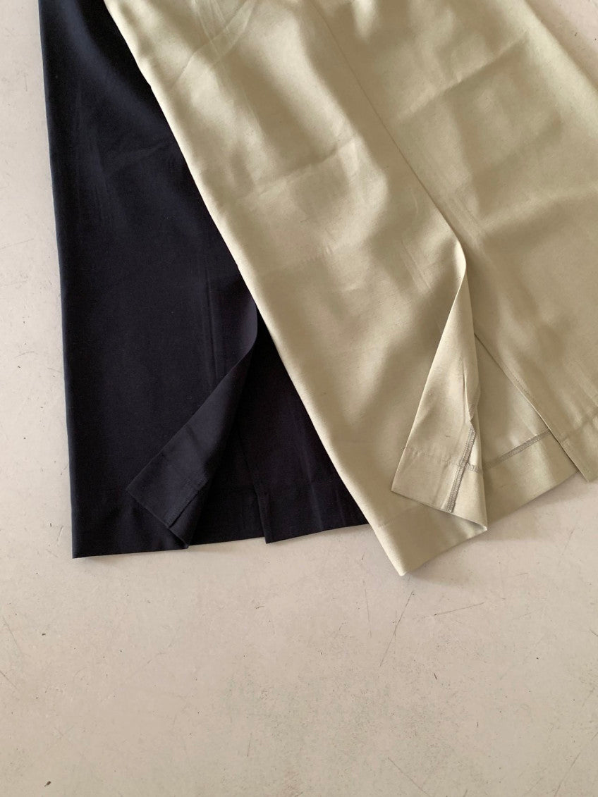 * Linen Blend Skirt