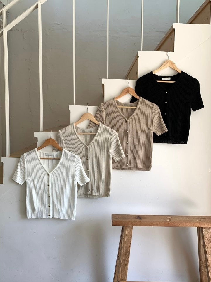 * Luna Short Sleeve Cardigan