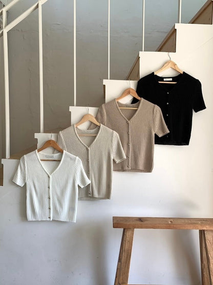 * Luna Short Sleeve Cardigan