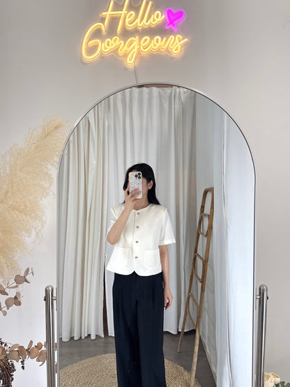 Round Collar Summer Jacket