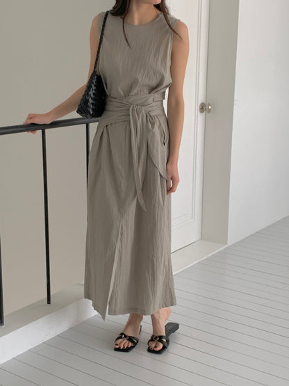 * Dove Sleeveless Maxi Dress