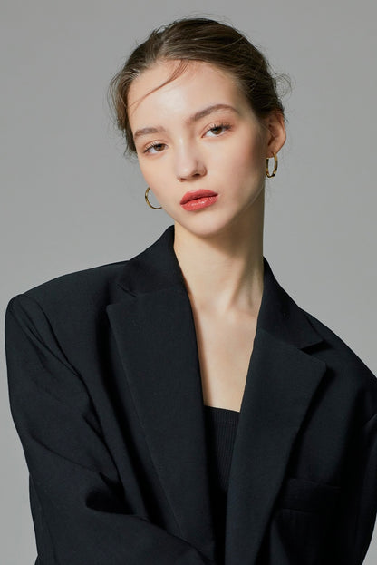 Volume Flat One touch Earring - AdoreMeU