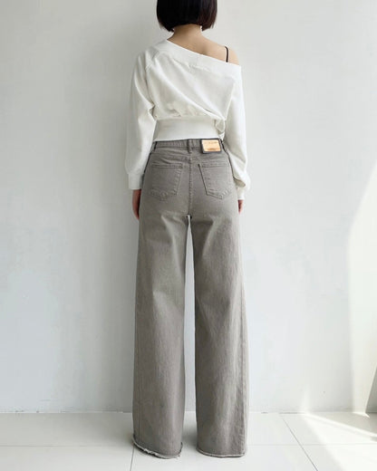 Banding Wide Cotton Pants (~9/5)