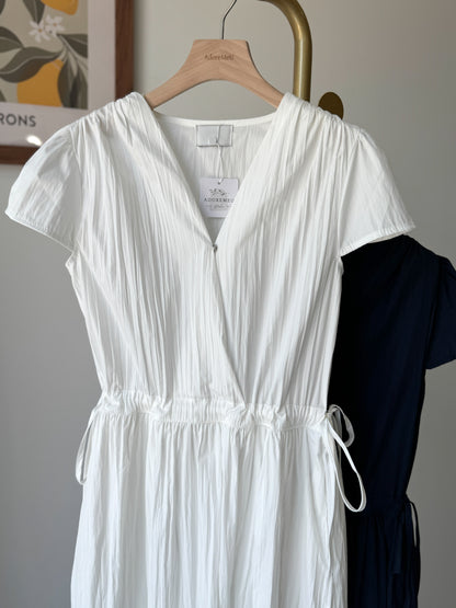 Ribbon Vneck Dress - AdoreMeU