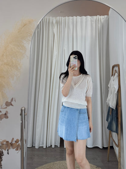 Layered Knit Top (~6/19)