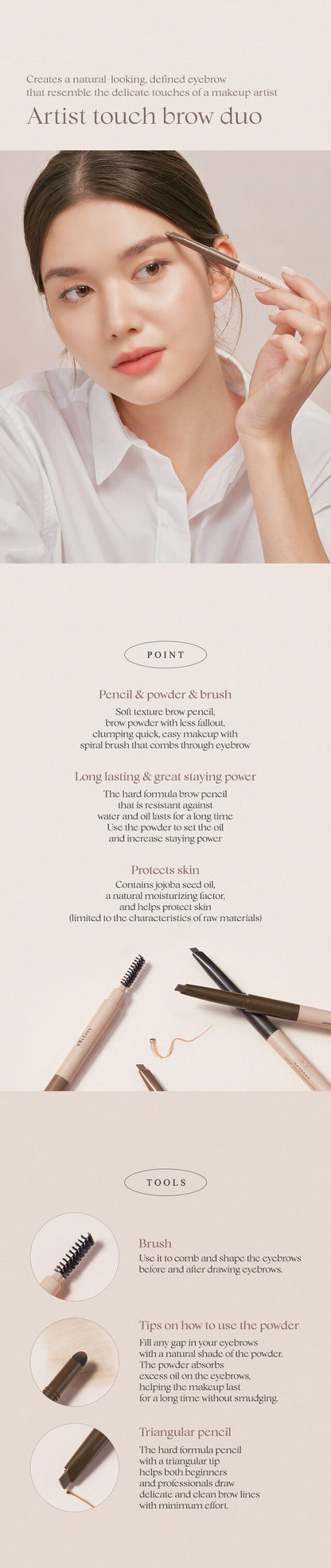 [Thim Beauty] Artist Touch Brow Duo - AdoreMeU