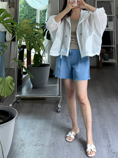 Pleated Denim Short - AdoreMeU