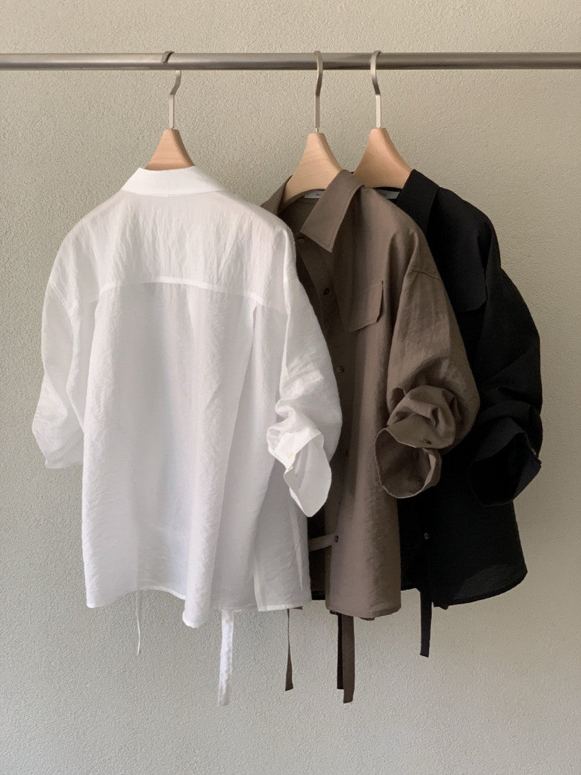 Back Strap Roll Up Shirt(~6/23)