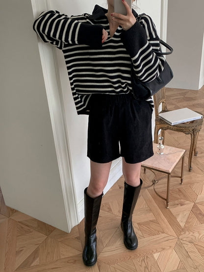 Corduroy Banding Shorts - AdoreMeU