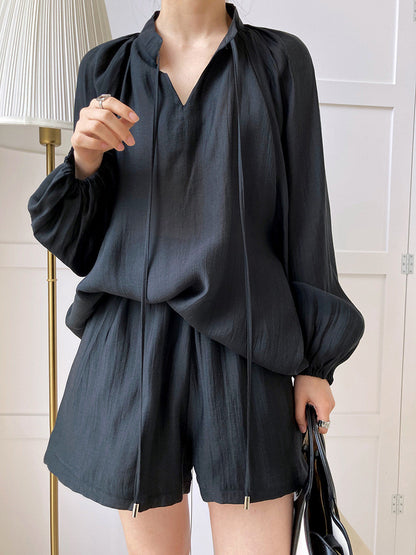 *Daily Blouse & Shorts Set