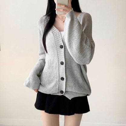 * Loose Summer Knit Cardigan