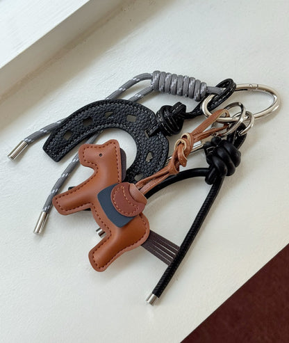 Black Pony Keyring