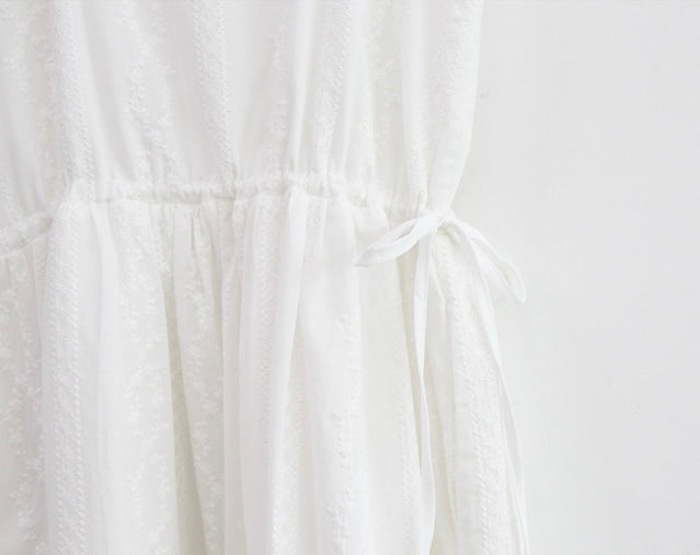 * Lace Square Neck Dress