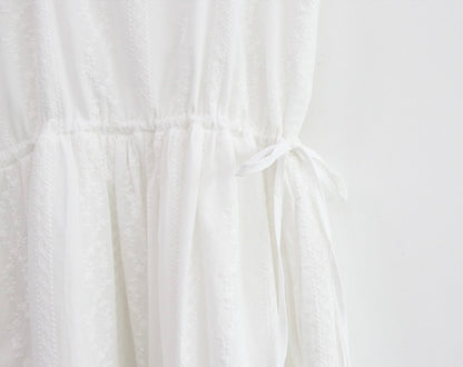 * Lace Square Neck Dress