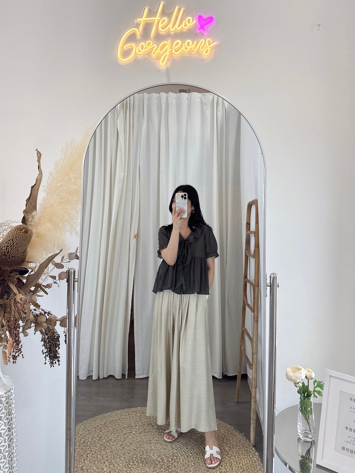 Wide Pintuck Pants(~7/4)