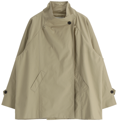 High-Neck Trench Jacket