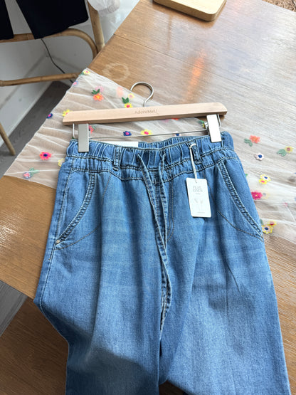 Banding Wide Denim - AdoreMeU
