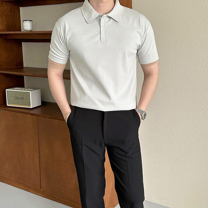 Collar  Muscle Short Sleeve - AdoreMeU