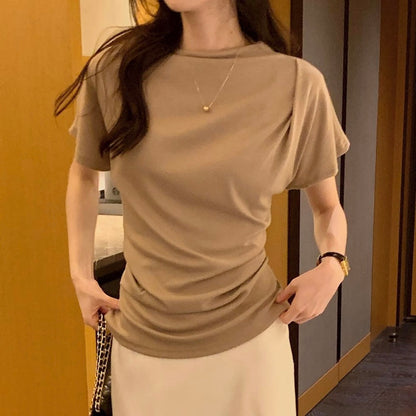 *  Elise Mock Neck Top