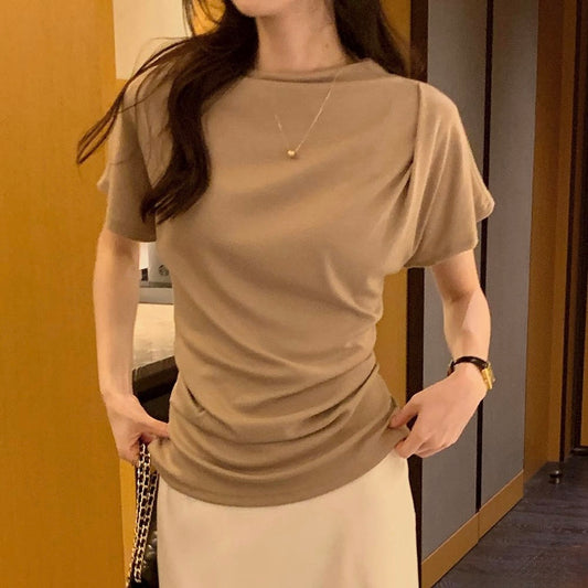 *  Elise Mock Neck Top