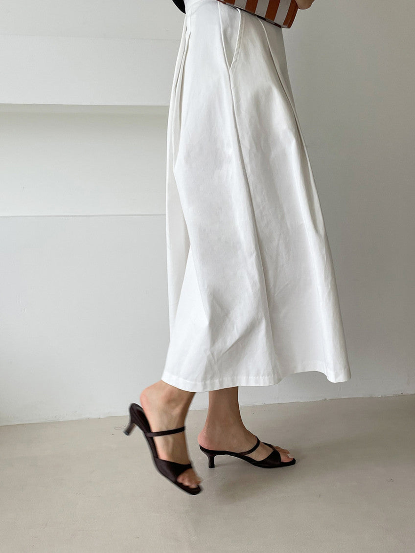 Square Toe Strap Mule Sandals