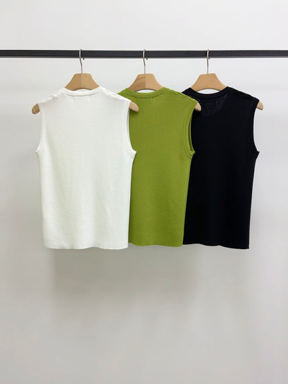 Sand U Neck Knit Tanktop(~7/29)