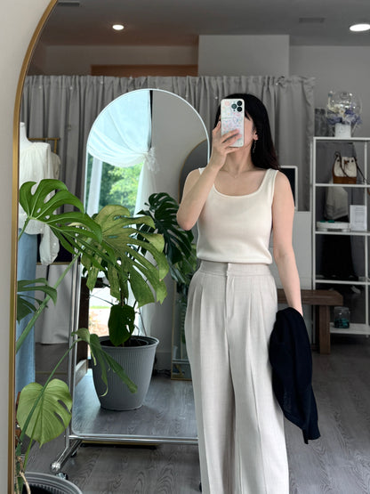 Squar Knit Tank Top - AdoreMeU