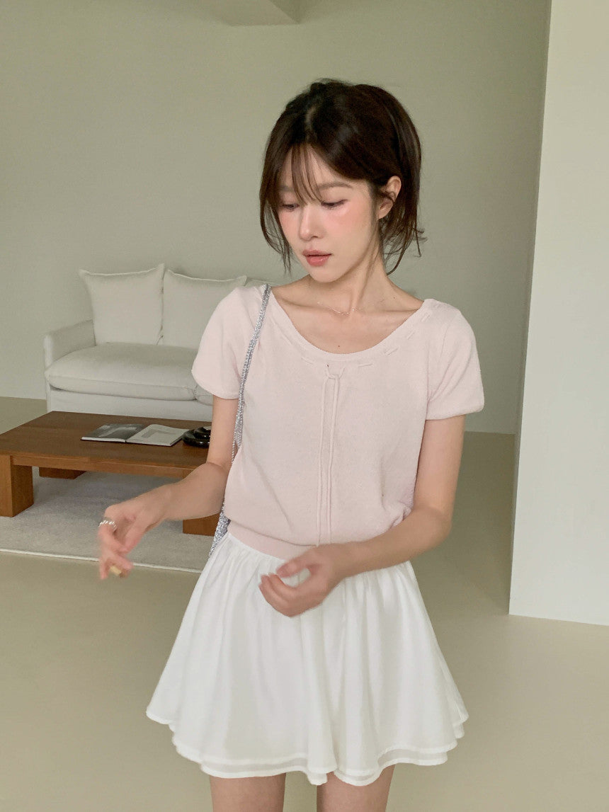 * From Ribbon Short Sleeve Knit